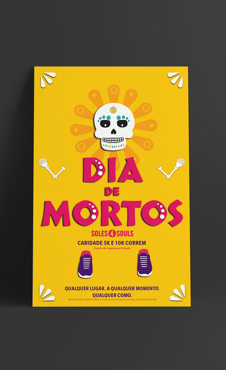 Day of the Dead poster in Portuguese