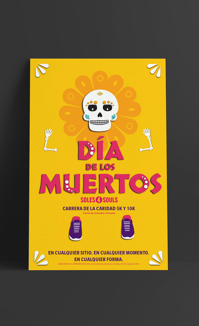 Day of the Dead poster in Spanish